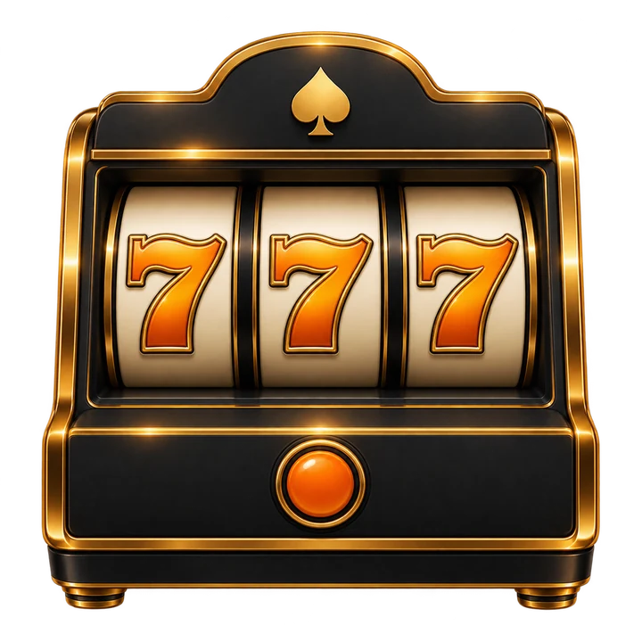 Original black-and-gold Slots game illustration